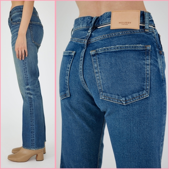 Moussy Vintage Walnut Straight Leg Jeans - Picture 4 of 15